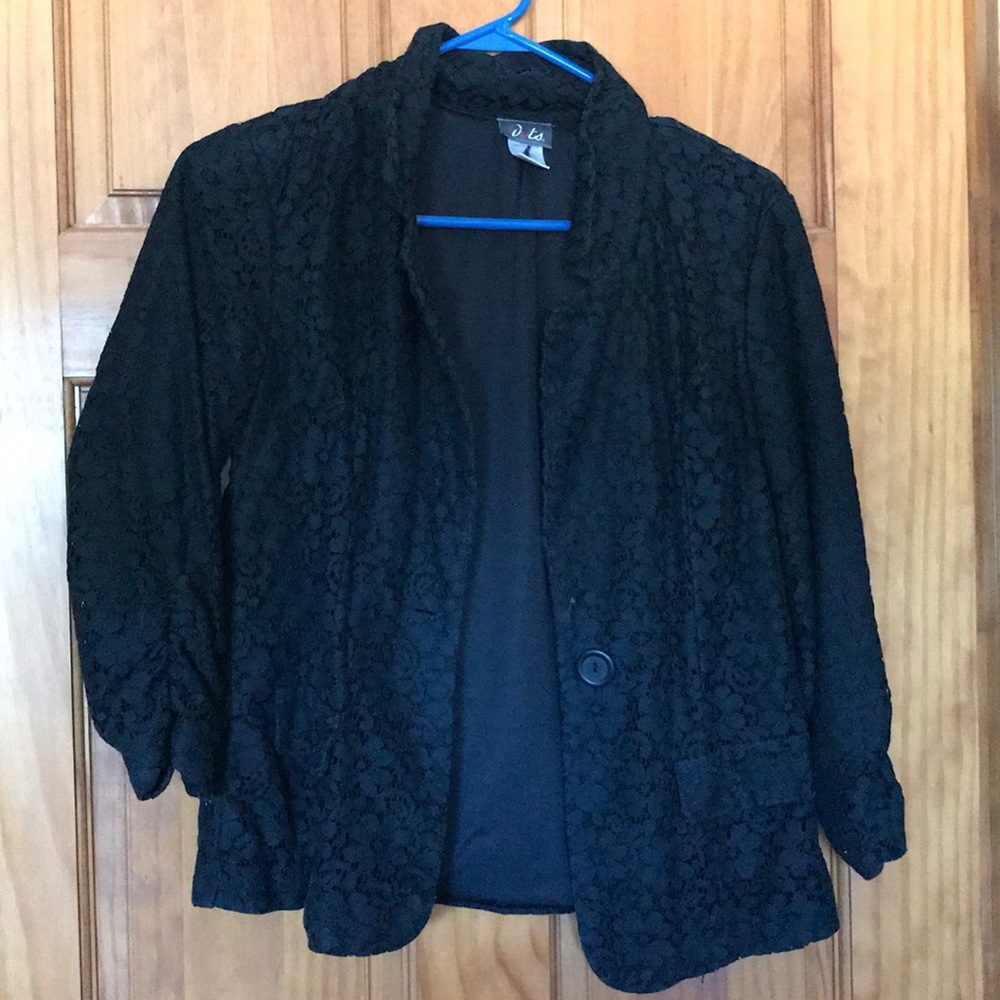 Black Lace Blazer